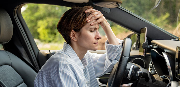 patient with headaches needing auto accident chiropractor in Sherman