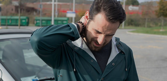 patient with vertebral subluxation needing auto accident chiropractor in Sherman